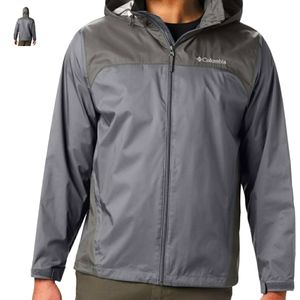 Columbia stowaway hood rain jacket size la…